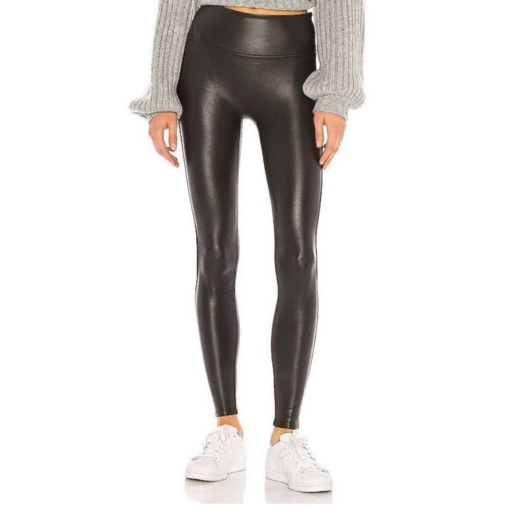 Spanx faux leather leggings. Medium.